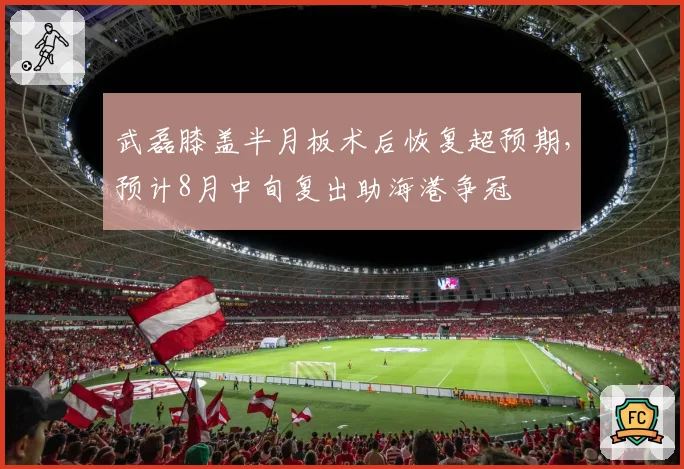 武磊膝盖半月板术后恢复超预期,预计8月中旬复出助海港争冠